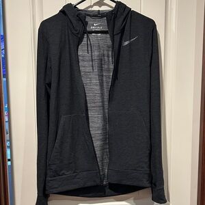 Nike Charcoal Dri-FIT Full-Zip Hoodie